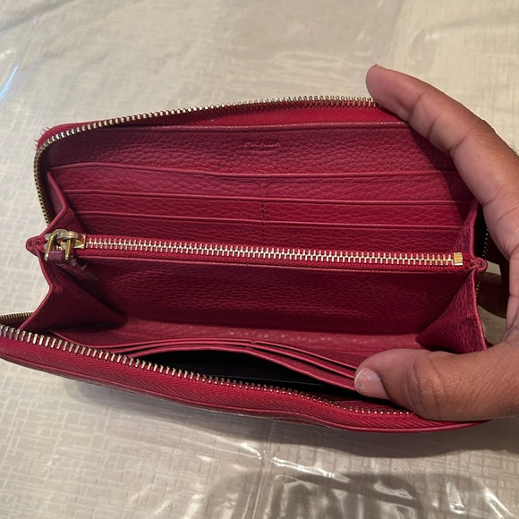 EUC Prada Milano Pink Long Zip Round Wallet - Picture 9 of 12